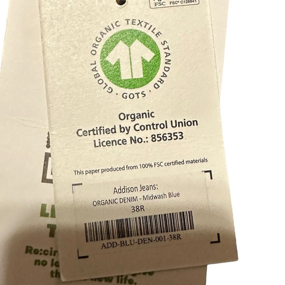 Lucy And Yak Addison Jeans Midwash Blue Organic W38/R High Waisted - Picture 4 of 10